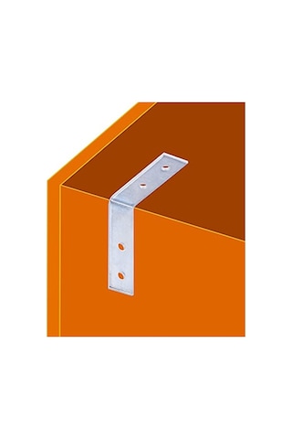 Mobilya Dolap Köşe Bağlantı Demiri - 55x55x15 Mm, 25 Adet
