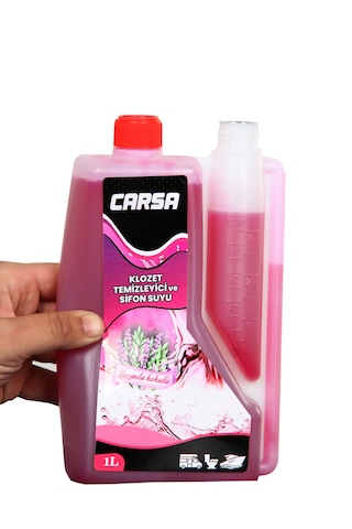 Carsa Karavan Tuvalet Kimyasalı Koku Önleyici Atık Parçalayıcı Klozet Temizleyici + Tuvalet Temizletici ve Sifon Suyu  x 1 L