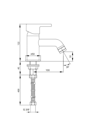 Eca Delta Lavabo Musluğu Tek Su Girişli Lavabo Bataryası 102109280