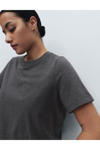 Marks & Spencer Pamuklu Pijama Takımı T37004630f Gri