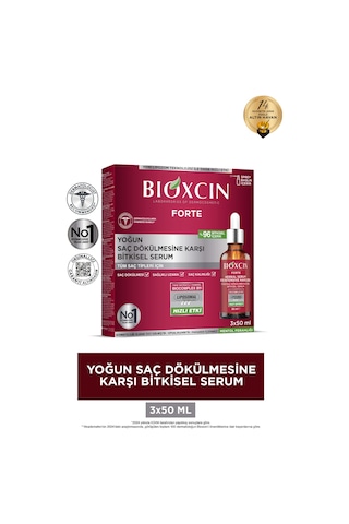Bioxcin Forte Yoğun Saç Dökülmesine Karşı Bitkisel Serum 3x50ml - Saç Serumu