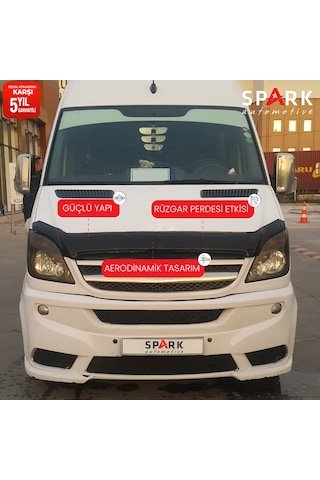 Mercedes Sprinter 2006-2012 Yıl Aralığı Uyumlu Kaput Rüzgarlığı 3mm