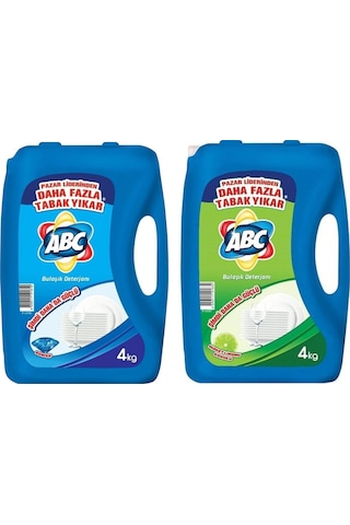 Abc Bulaşık Deterjanı Power Ve Misket Limon 4 Lt 2 Li Karma Paket