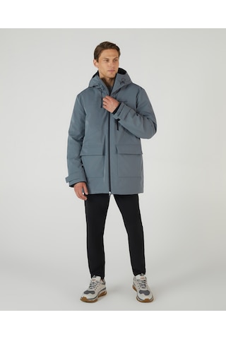 Skechers M Outerwear Coated Jacket Erkek Gri Mont S242049-003 Gri
