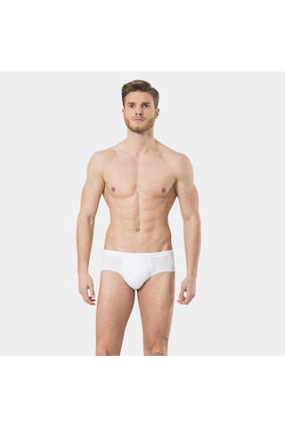 Türen Erkek Ribana Kom Slip 2'li Paket 155/beyaz Beyaz