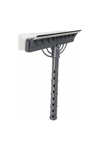Çift Taraflı Süngerli Cam Sil Aparatı 22 Cm Çekçekli Temizlik Aleti Ergonomik Saplı Pencere Duşakabin Ayna Araç Camı Fayans Mermer Parlak Yüzeyler İçin İz Bırakmayan Pratik Silme Ekipmanı Çok Renkli