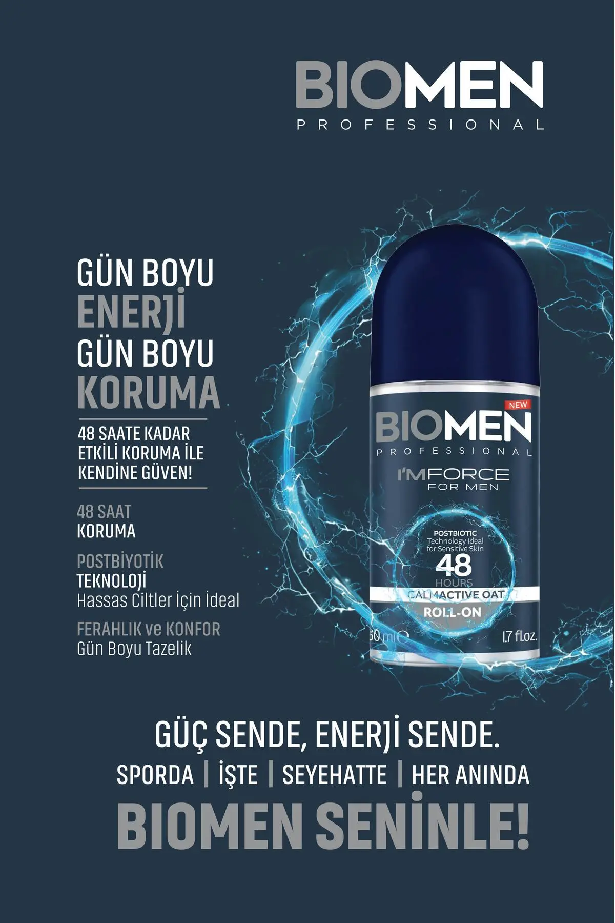 Roll-on For Men Ferahlatıcı Etki I'm Force 2x50 Ml