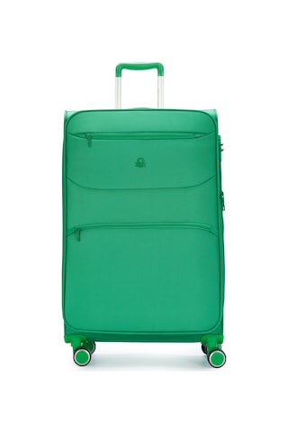 Benetton Büyük Boy Kumaş Valiz Yeşil Bnt2400