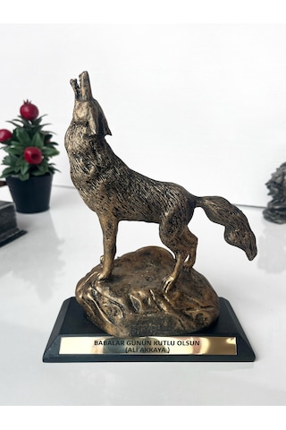Kişiye Özel Bozkurt Heykeli Babalar Günü Hediyesi