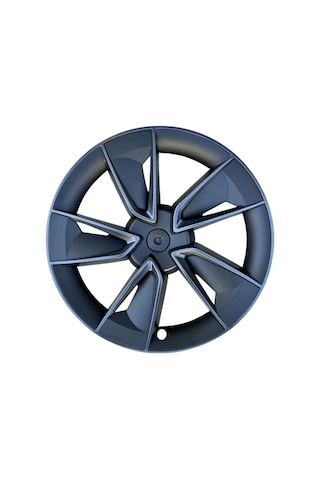 Red Lion Parts Tesla Model Y Juniper 2025+ Uyumlu 19 İnç Uberturbine New Star Stil Jant Kapağı Seti - Siyah-koyu Gri 4 Adet