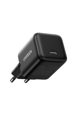 Ugreen 20w Gan Hızlı Şarj Cihazı Type-c Qc Pd 1xusb-c, Siyah, 55553
