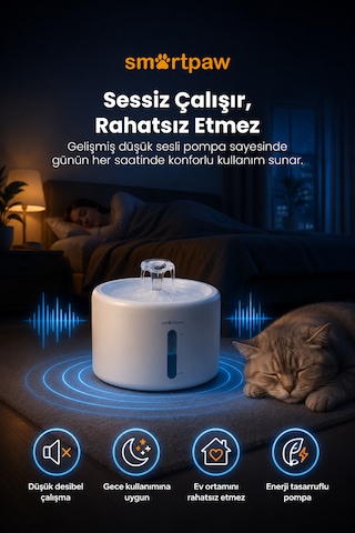 Aqua Core Kedi Su Pınarı Distribütör Garantili
