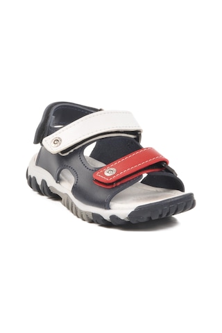 Lacivert Kırmızı Cırtlı Erkek Çocuk Spor Sandalet 173110 P Lacivert Kırmızı