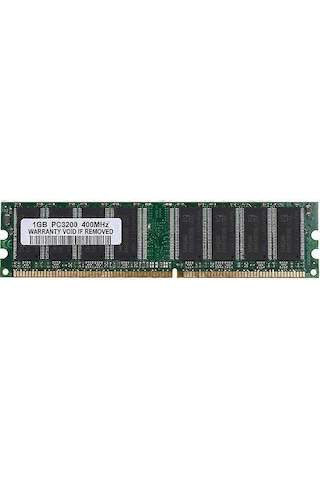 Wezone 2 Adet 1gb Ddr1-400mhz Masaüstü Bellek Modülü, Pc3200, 184 Pin, Cl3, Yeşil