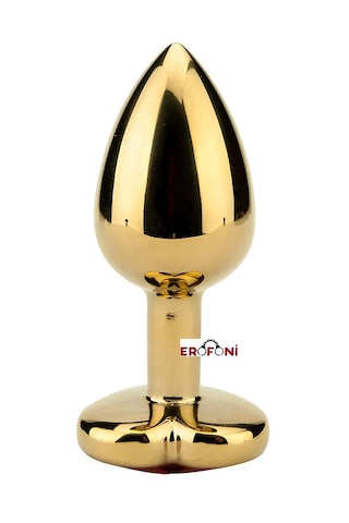 Erofoni Paslanmaz Süper Alüminyum Alaşım 7 CM Çelik Metal Gold Anal Alıştırıcı Genişletici Anal Plug