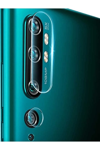 Xiaomi Mi Note 10 Zore Nano Kamera Koruyucu Renksiz