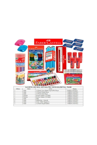 Faber Castell Okul Kırtasiye Seti