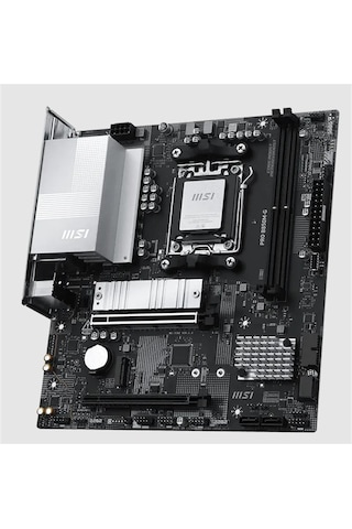 Msı Pro B850m-g Ddr5 8200mt/s 1xhdmı 1xdp 2xm.2 Usb Matx Am5 Amd Am5 9000/8000/7000 Seri İle Uyumlu