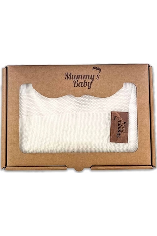 Mummy's Baby Tencel Örgü Bebek Battaniyesi 80x100 Ekru