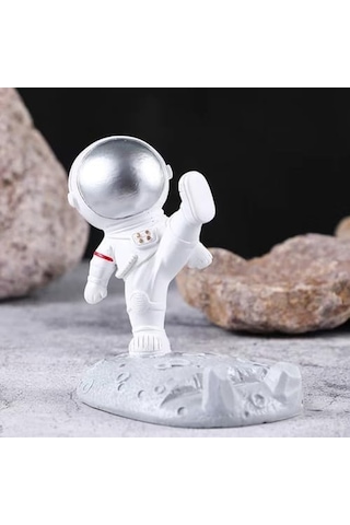 Wonjean Cep Telefonu Standı, Astronot Figürü, Akıllı Telefon Standı, Sevimli Çalışma Masası, Astronot Dekorasyonu, Cep Telefonu Tutucu, Masa, Oturma Odası, Masa Dekorasyonu İçin Cep Telefonu Standı, Ev