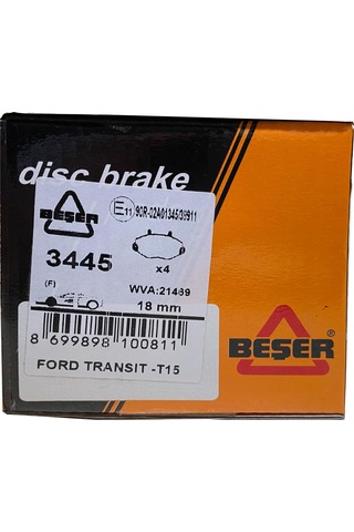 Beşer 3445 Ön Fren Balatası Ford Transit T15 93-00