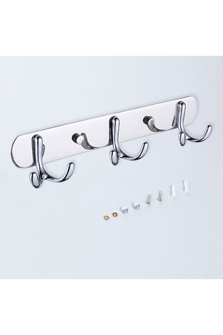 Leezsing Paslanmaz Çelik 3 Kanca Duvar Takımı - Paslanmaz, Dayanıklı, Ev/ofis Tüm Mekanlar İçin Organize Et Diğer