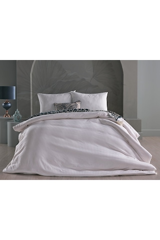 Saten Artline Nevresim Takımı Çift King Size - Beyaz