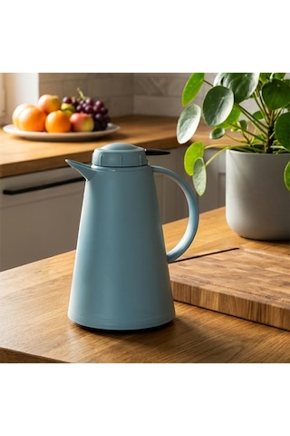 Herevin 161714-590-1 Plastik Termos Çay Termosu Su Termosu Sürahi 1,2 Litre Yeşil