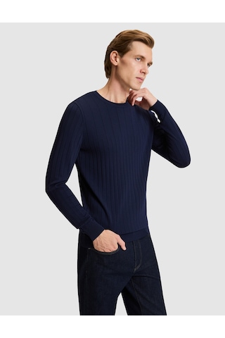 Pierre Cardin Lacivert Slim Fit Kazak 50330165 Vr033