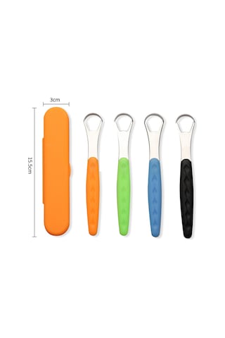 Kyver Dil Temizleme Aparatı Metal Turuncu