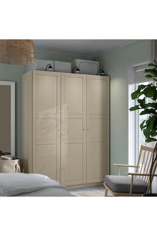 Ikea Gri Fonksiyonel Kapaklı Gardırop 150x58x201 Cm