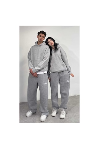 Zaee Zaeestudıo Renge Renk Baskılı Oversize Sweatshirt Gümüş Gri