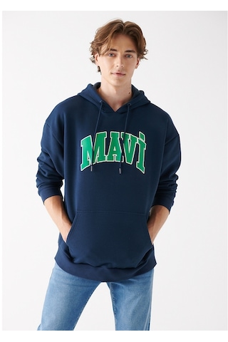 Mavi - Mavi Logo Baskılı Lacivert Sweatshirt 067149-29743 Lacivert (555249386) Lacivert