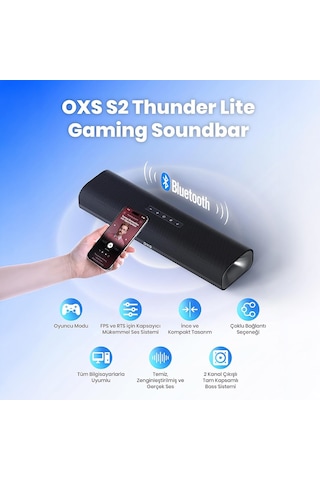 Oxs Thunder Lite Pc Oyun Soundbar Sanal Surround 2.0 Hdmı/aux/optik Bluetooth 5.0
