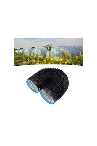 Folinda 7 İnç Esnek Havalandırma Borusu - 2 Metre Uzunlukta Kalın Pvc Alüminyum Folyo - Spiral Tel Geliştirilmiş - Hvac, Mutfak, Banyo İçin Hava Akışı Ve Gürültü Azaltıcı Diğer
