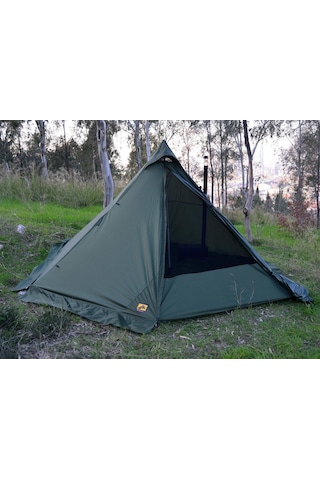 Bushlove Mega Xl Hot Tent Teepee Soba Çıkışlı Çadır V2 Haki