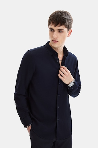 Backandbond Lacivert Regular Fit Modern Gömlek