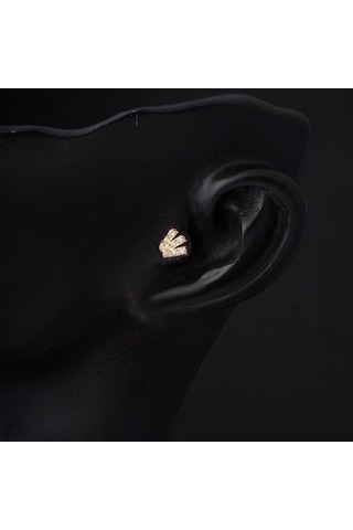 Bilezikci 14 Ayar Altın Tragus Piercing Küpe Kphsy14k22518