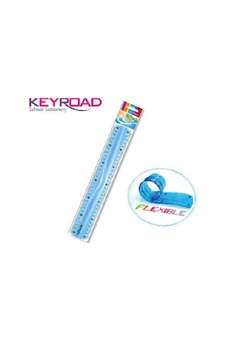 Keyroad Flexible Kırılmaz Esnek Cetvel 30 CM Çok Renkli