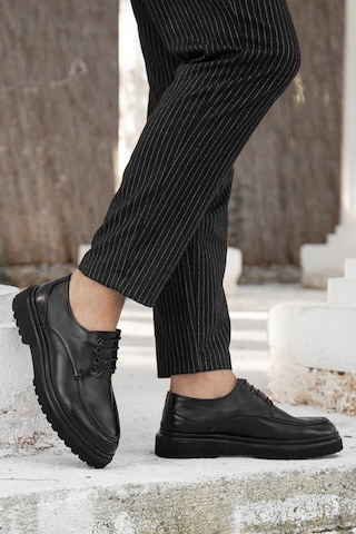 D0181 Günlük Ortopedik Erkek Klasik Ayakkabı Siyah