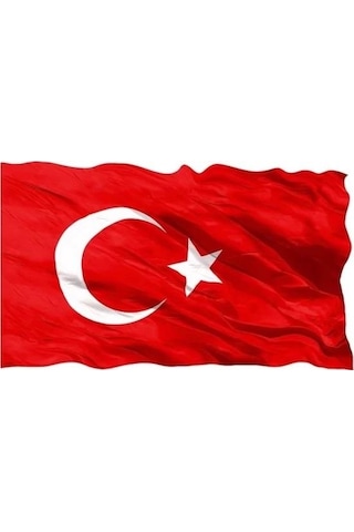 Abka Türk Bayrağı 40X60CM Özel Alpaka Kumaş Bez Bayrak