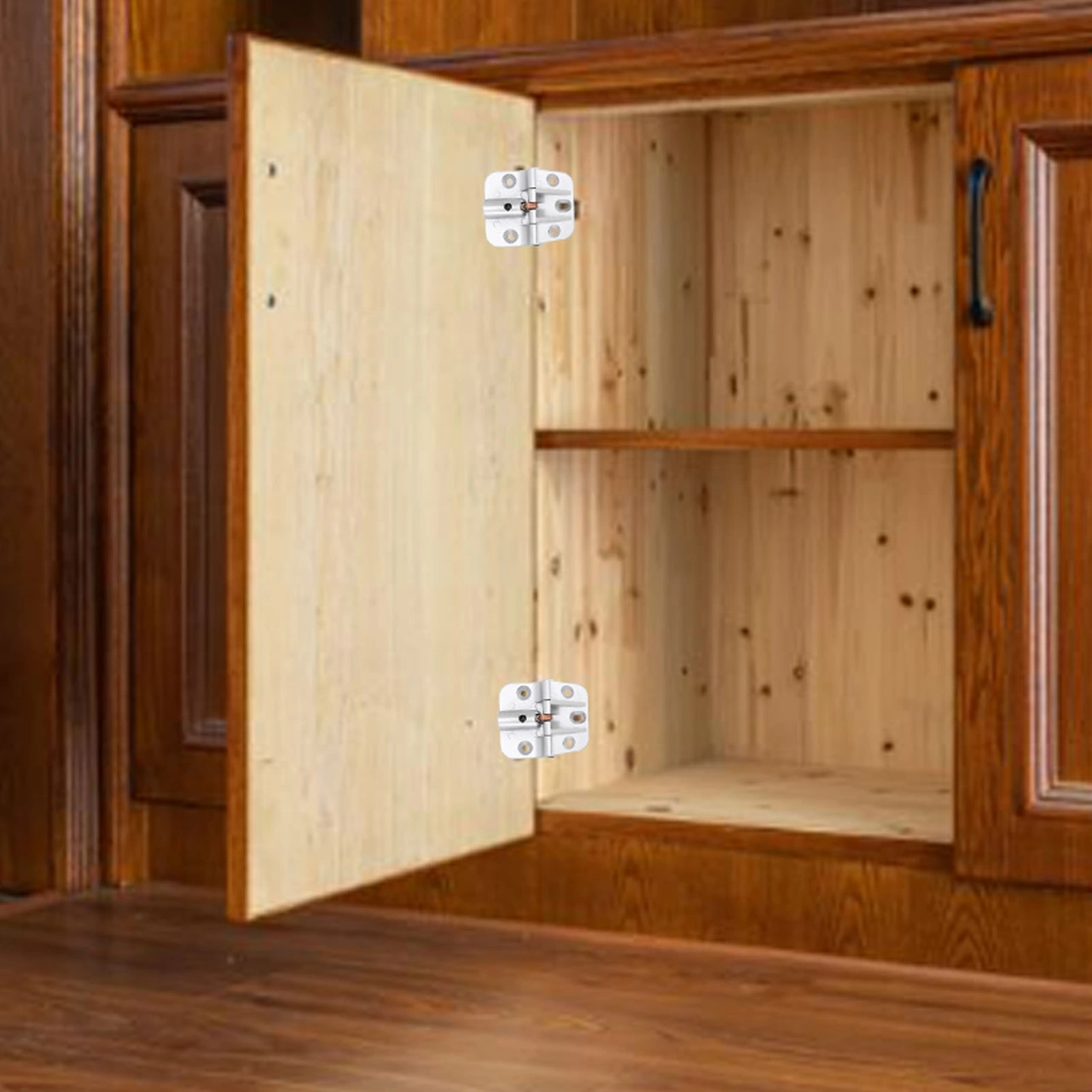 Geeroyoo 2 Adet Çinko Alyüminyum Kapı Menteşesi - 90/180 Derece Konumlandırma, Sessiz Ve Süratli Çalışma, Dolap Ve Gardrop Kapıları İçin Uygun Diğer