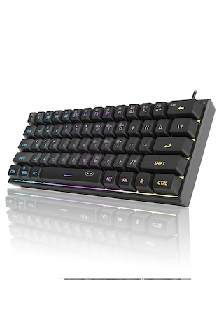 Magegee Ts91 61 Tuş Rgb Kablolu Siyah Membran Türkçe Q Gaming Klavye