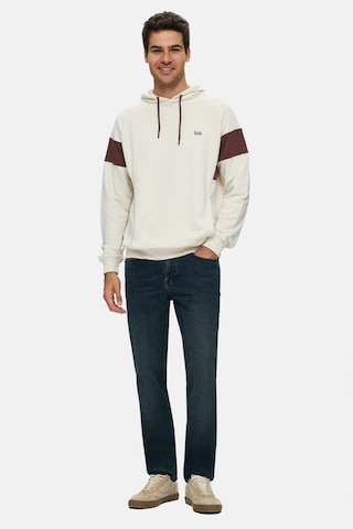 UCLA Orson Kemik Rengi Kapüşonlu Pamuklu Nakışlı Oversize Erkek Sweatshirt
