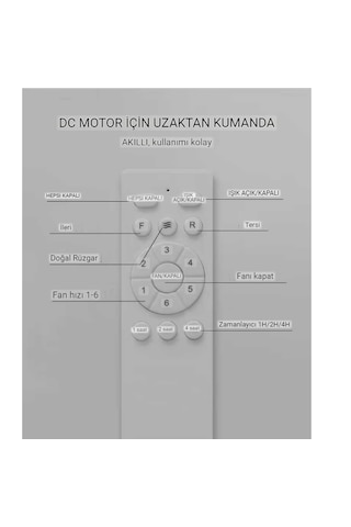 Tavan Vantilatörü Pervaneli Avize Kumandalı Açılır-kapanır Gizlinebilir Kanat Üç Işık Renk Cap108 Cm-03