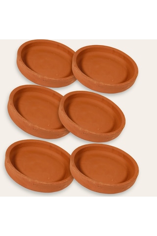 6'lı Toprak Karides-mantar Güveci Pişirme Tavası 20 Cm