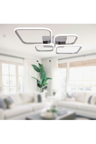 Tt050-kr Tt Aydınlatma Krom Kaplama 4 Lü Led Gün Işığı Avize Krom