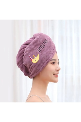 Zyzqstore Kadın Saç Havlusu Mikrofiber Banyo Havlusu Yetişkinler Çok Renkli Çok Renkli