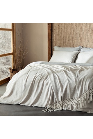 Morıan Bambu Çift Kişilik Nevresim Seti 200x220 Cm Natural