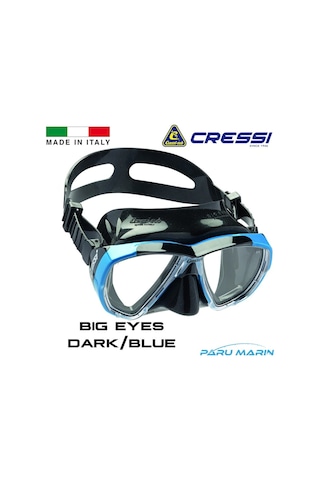 Parumarin Cressi Big Eyes Dark/Blue Dalış Ve Yüzme Maskesi